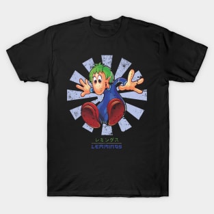 Lemmings Retro Japanese T-Shirt